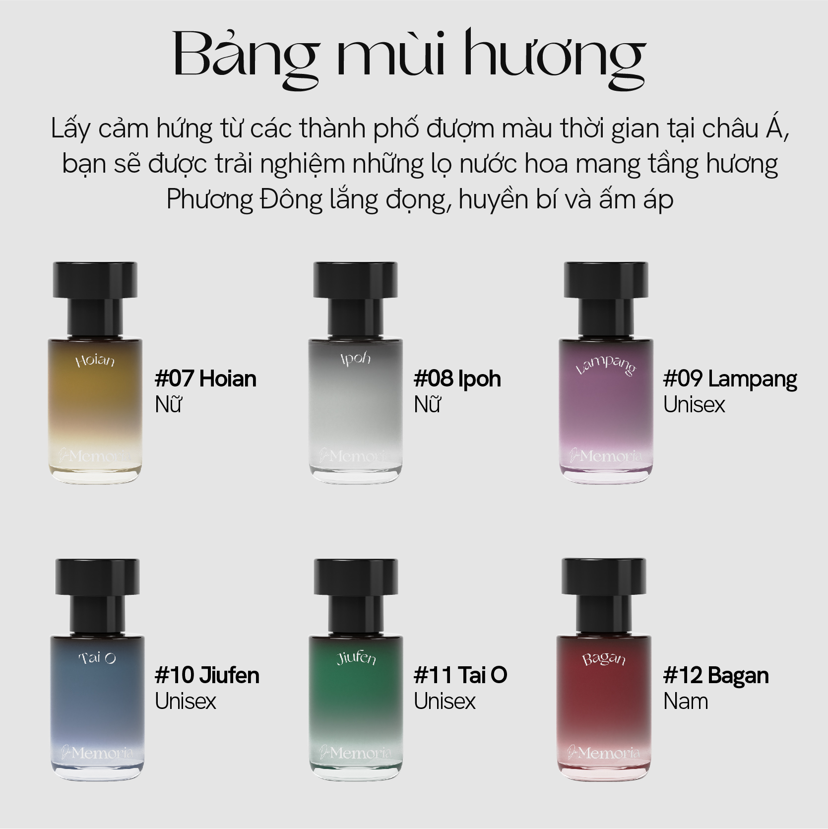 Nước hoa Hàn Quốc De Memoria 30ml - BST Ký Ức Bất Tận mùi hương Phương Đông lắng đọng