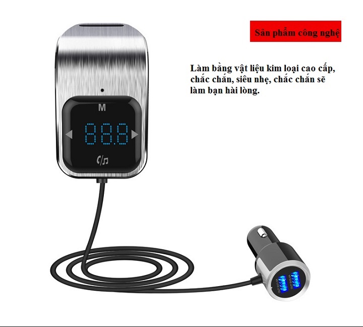 Bộ Chuyển Đổi Dùng Trên Ô Tô MP3 – FM  Có Bluetooth BC39