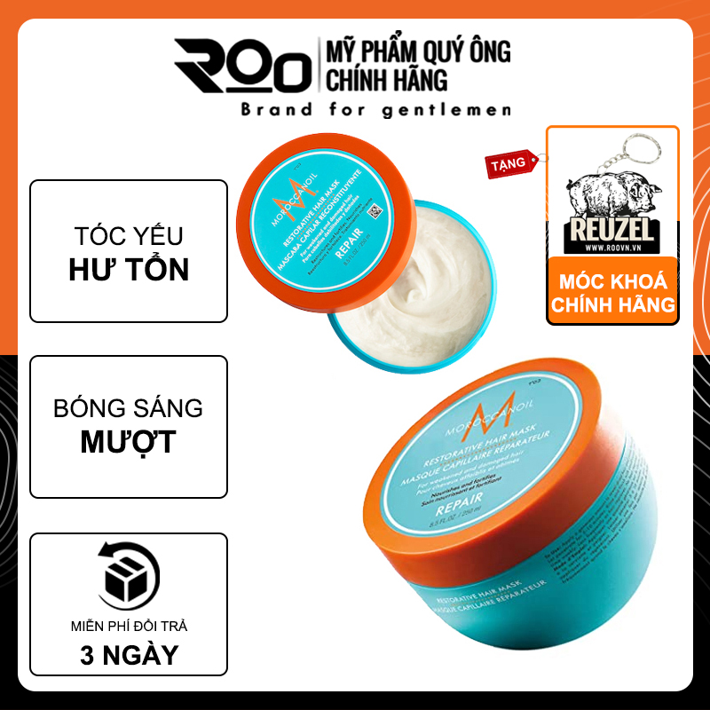 Mặt Nạ Phục Hồi Tóc Moroccanoil Restorative Hair Mask - Tặng móc khoá chính hãng