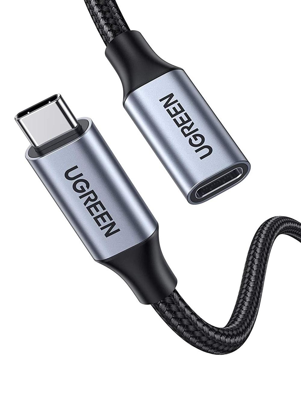 Ugreen UG80810US372TK 0.5M 3.1 gen2 4k 60hz 100w 10Gbps Cáp nối dài usb type c - HÀNG CHÍNH HÃNG