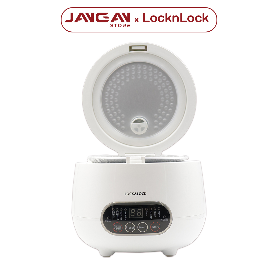 Nồi Cơm Điện Mini đa năng 0.8 lít Lock&Lock EJR326 - Hàng chính hãng