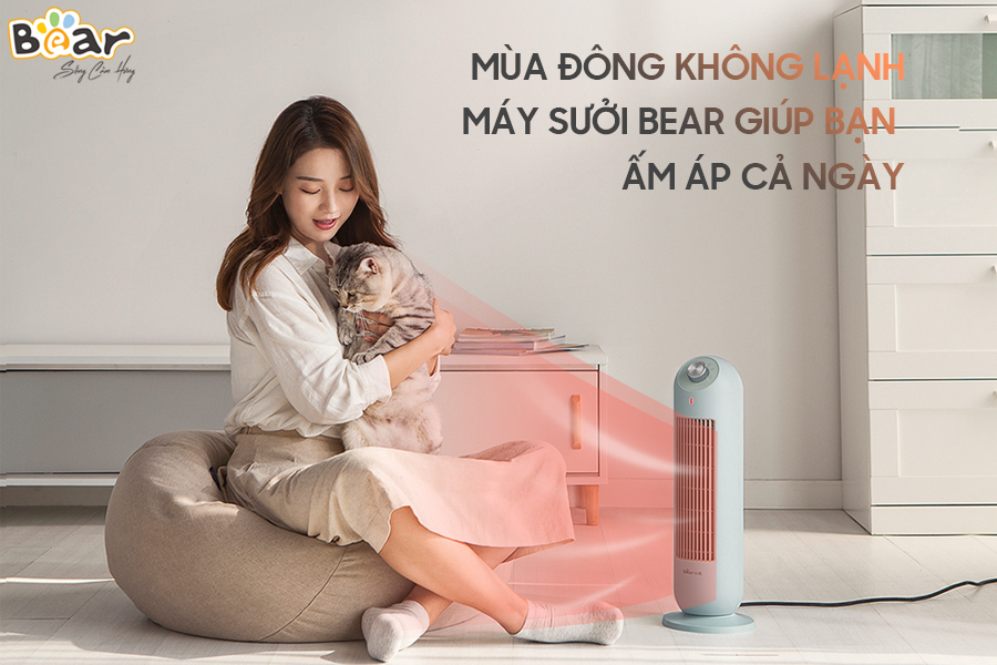 Máy Sưởi Ấm Gia Đình BEAR DNQ-C20B1 2000W - Hàng Chính Hãng