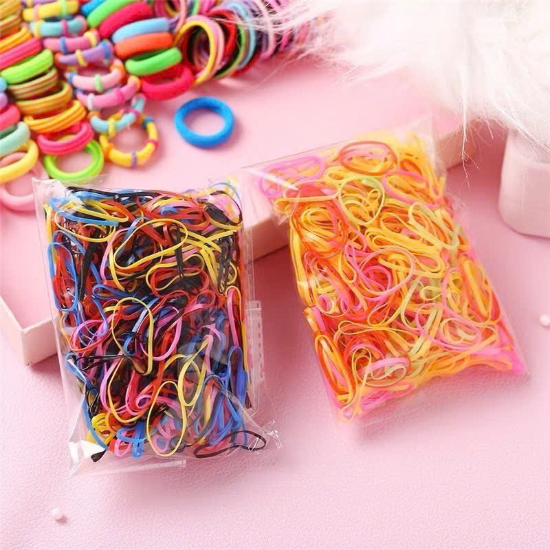 Set 780 Chi Tiết Phụ Kiện Thun Cột , Kẹp Tóc Cho Bé Xinh Xắn
