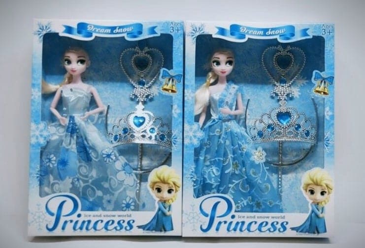 Đồ chơi búp bê Nữ hoàng băng giá Elsa Frozen có khớp thay đổi tư thế linh hoạt kèm phụ kiện dự dạ hội