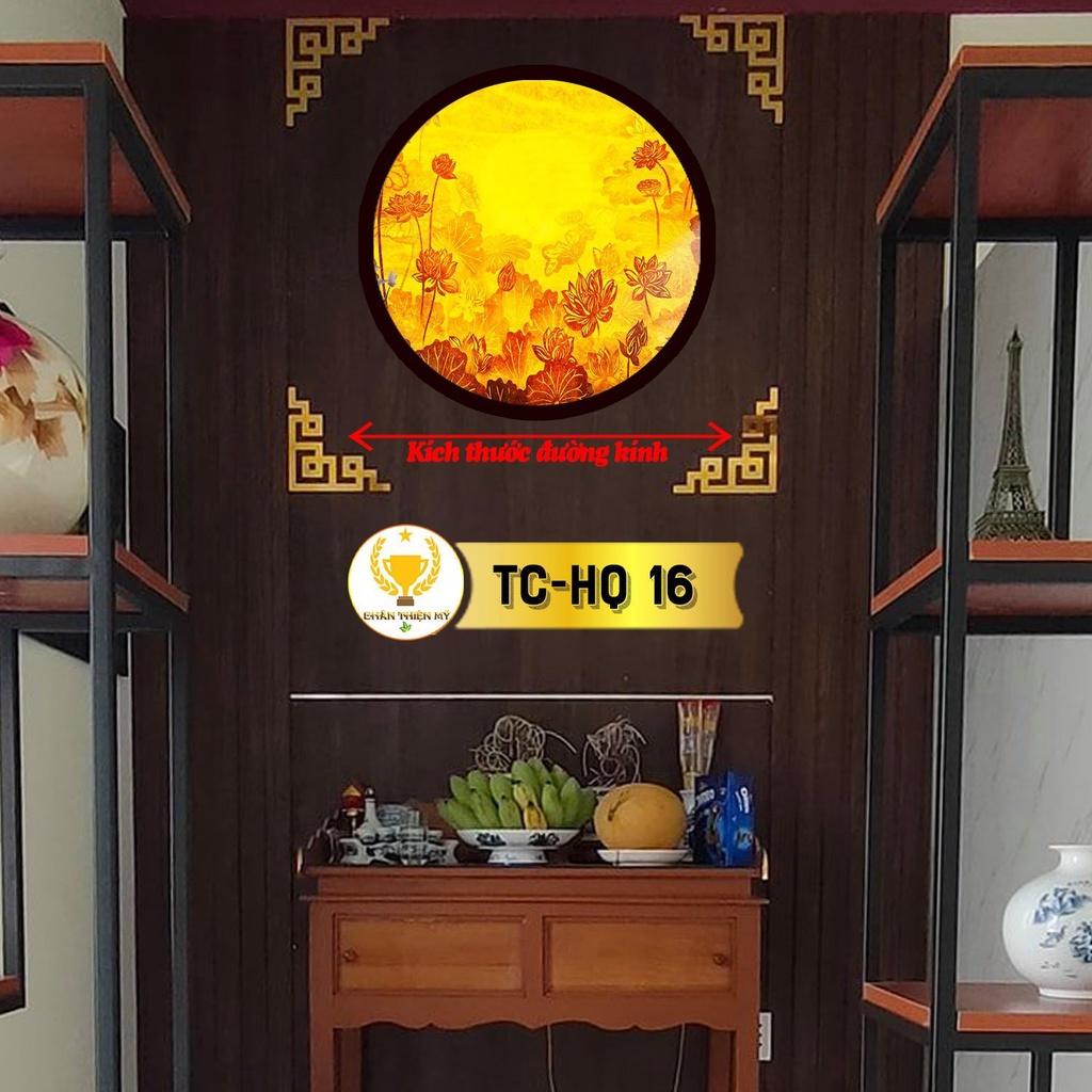 Đèn hào quang Trúc Chỉ in thờ gia tiên_HQTC1