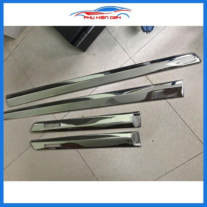 Bộ ốp nẹp sườn, nẹp hông xe ô tô Matiz 3 , Spark 2007-2008-2009-2010-2011 mạ crom trang trí bảo vệ cửa xe hơi