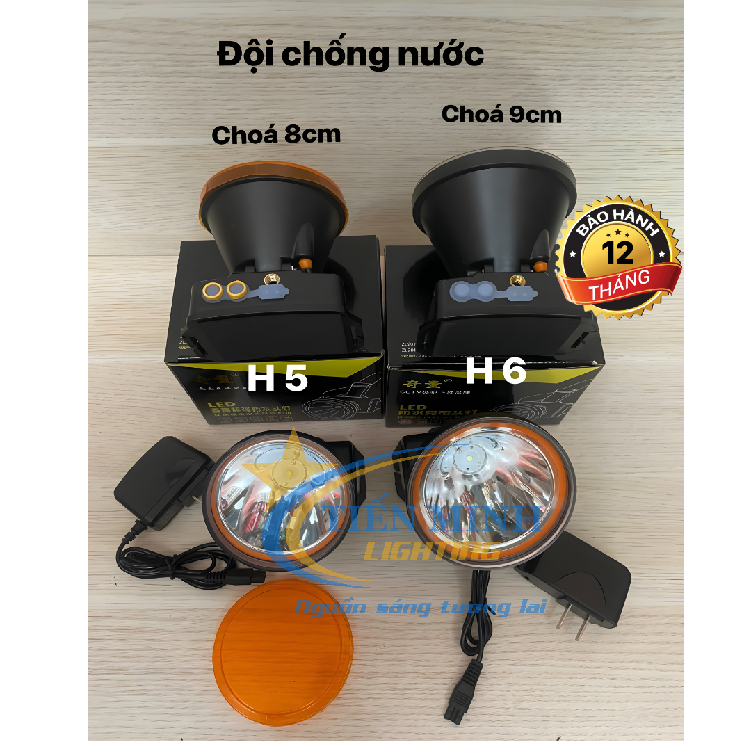 ĐÈN ĐỘI ĐẦU H5 500W (3 CHẾ ĐỘ SÁNG), TẦM CHIẾU XA 200M, SIÊU SÁNG, KÍN NƯỚC, ÁNH SÁNG TRẮNG/VÀNG, SỬ DỤNG CHIP LED SIÊU SÁNG, TUỔI THỌ ĐẾN 50.000 GIỜ