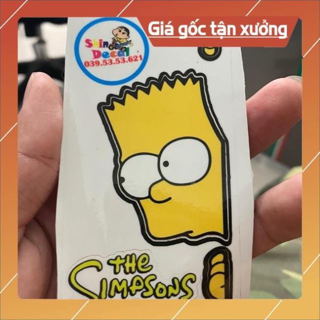 Sticker simpson loại 5cm dán trang trí điện thoại ...