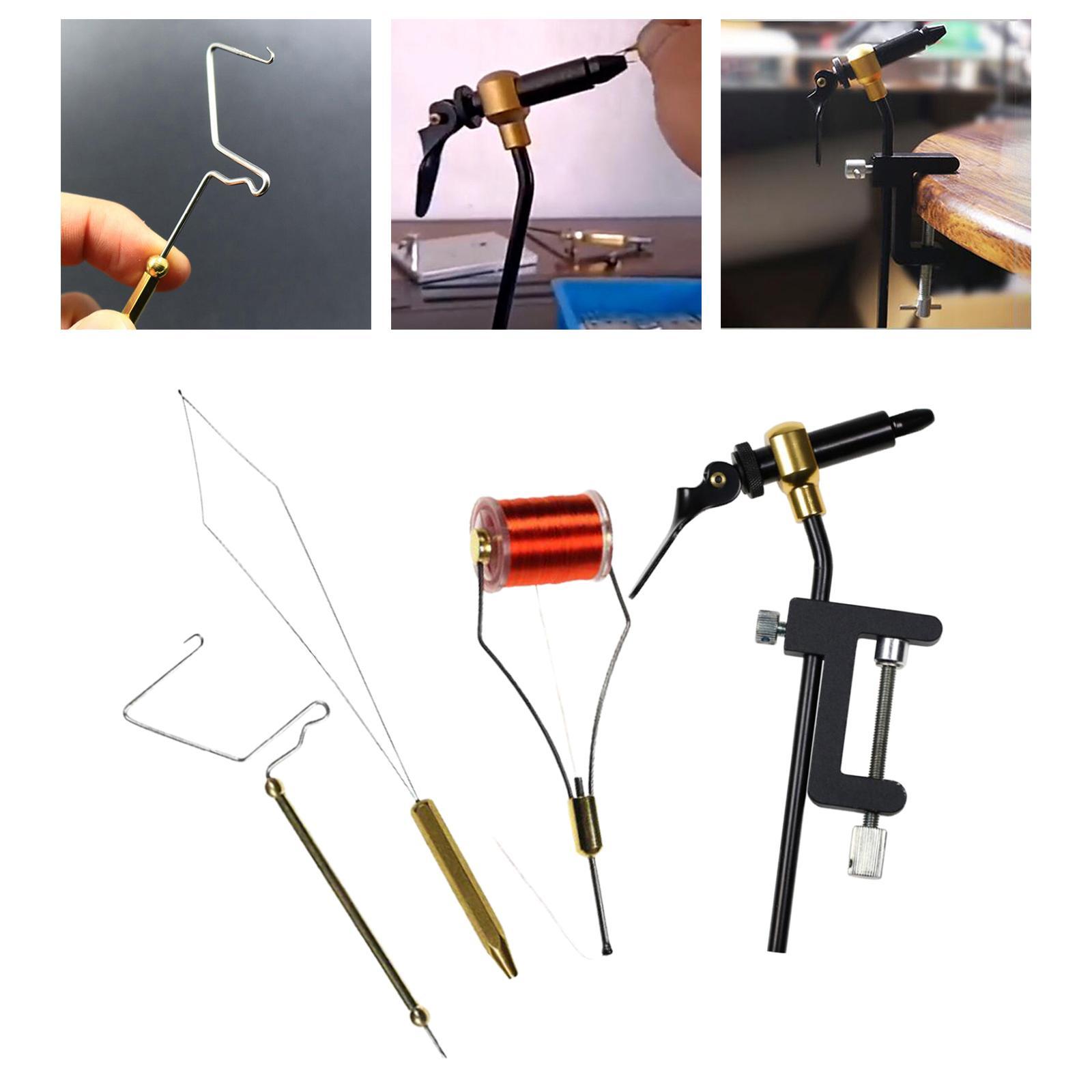 5Pcs Fly Tying Tools Kit Rotary Finisher Tool for Tying Flies