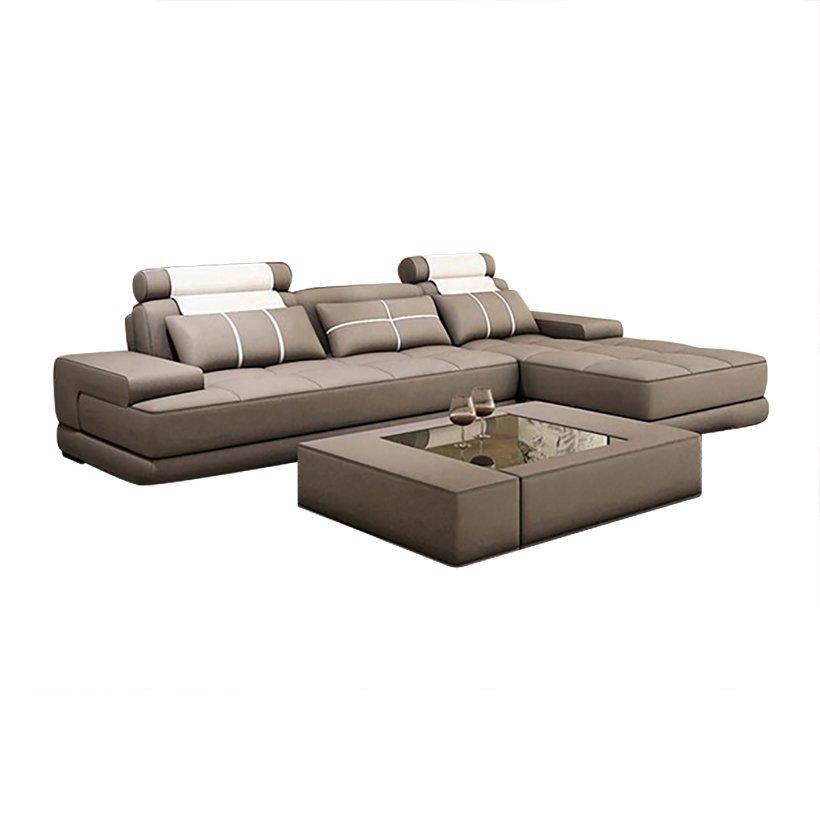 Sofa Cao Cấp Chữ L Juno Sofa 300 x 180 x 85 cm (Nâu xám)