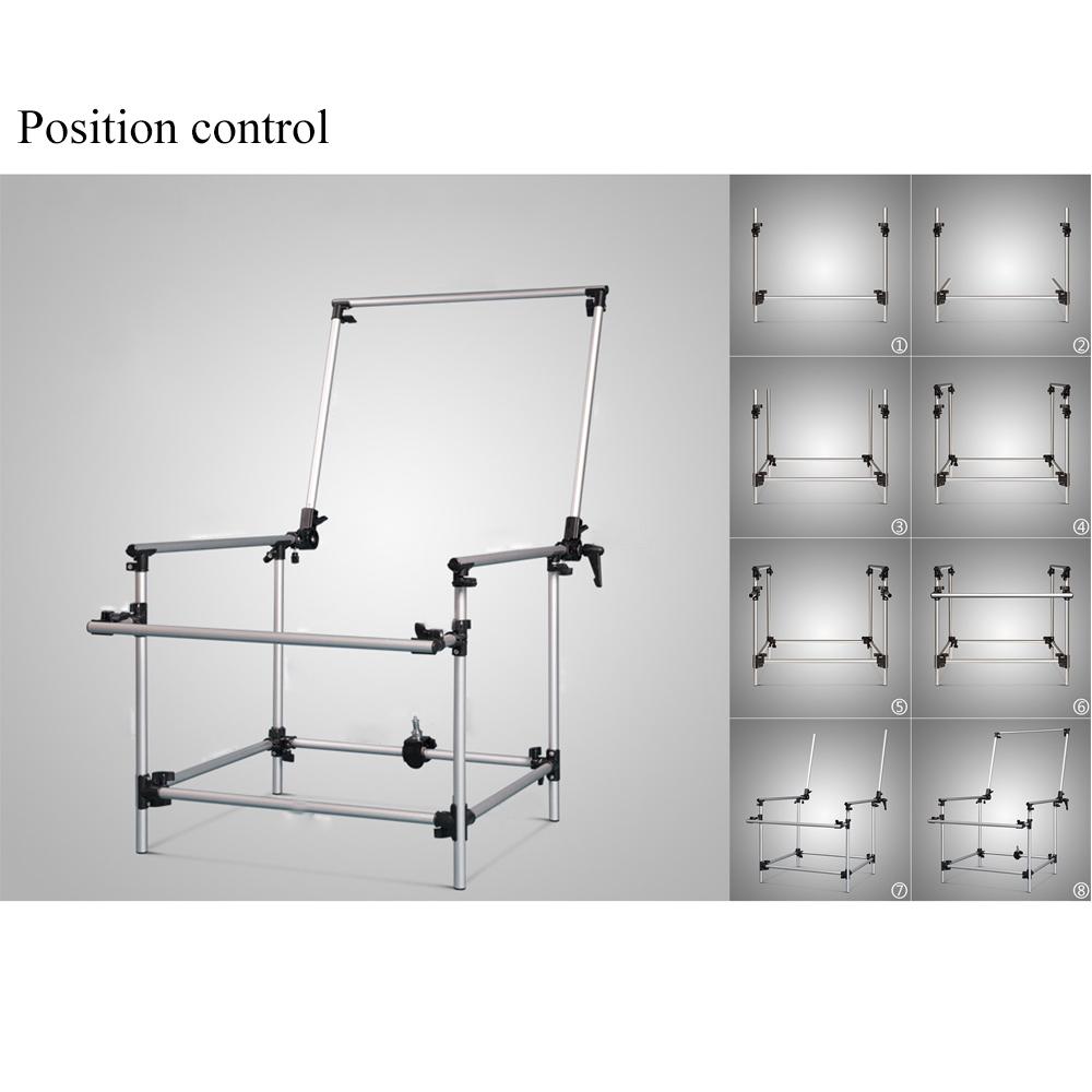 Photo Studio Photography 100 * 200cm Shooting Table for Still Life Product Shooting Aluminum Alloy Frame