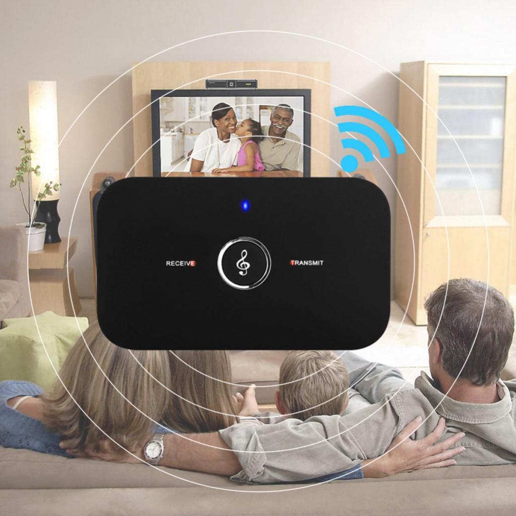 Nặng Bluetooth 2 trong 1 5.0 Transmiter và Đầu Thu A2DP Đen