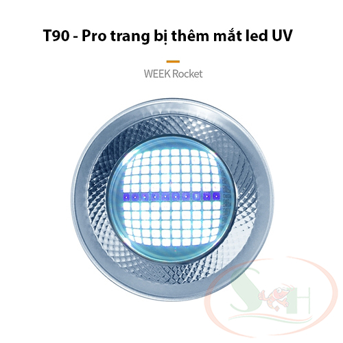 Đèn led lon Week T70, T90 Pro series độ rọi sâu mini rocket led RGB UV bể cá tép thủy sinh