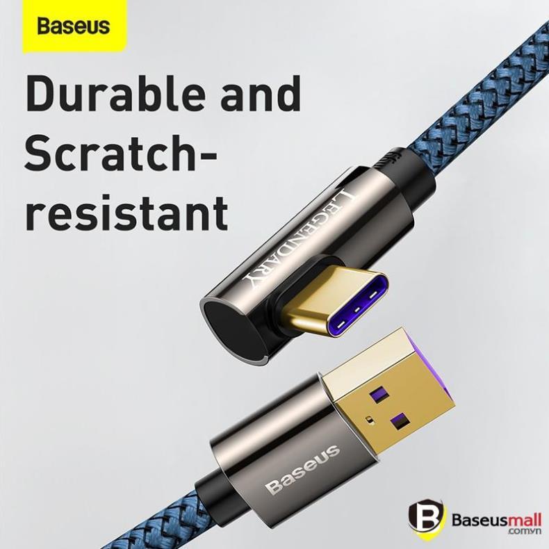 Baseus Cáp sạc nhanh 66W Type C Legend Series Elbow Fast Charging Data Cable - Hàng chính hãng