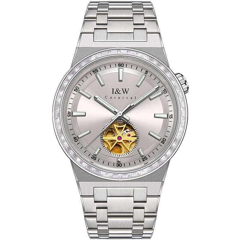 Đồng hồ nam chính hãng IW Carnival IW761G-3 ,kính sapphire,chống xước,chống nước 50m,Bh 24 tháng,máy cơ (automatic)