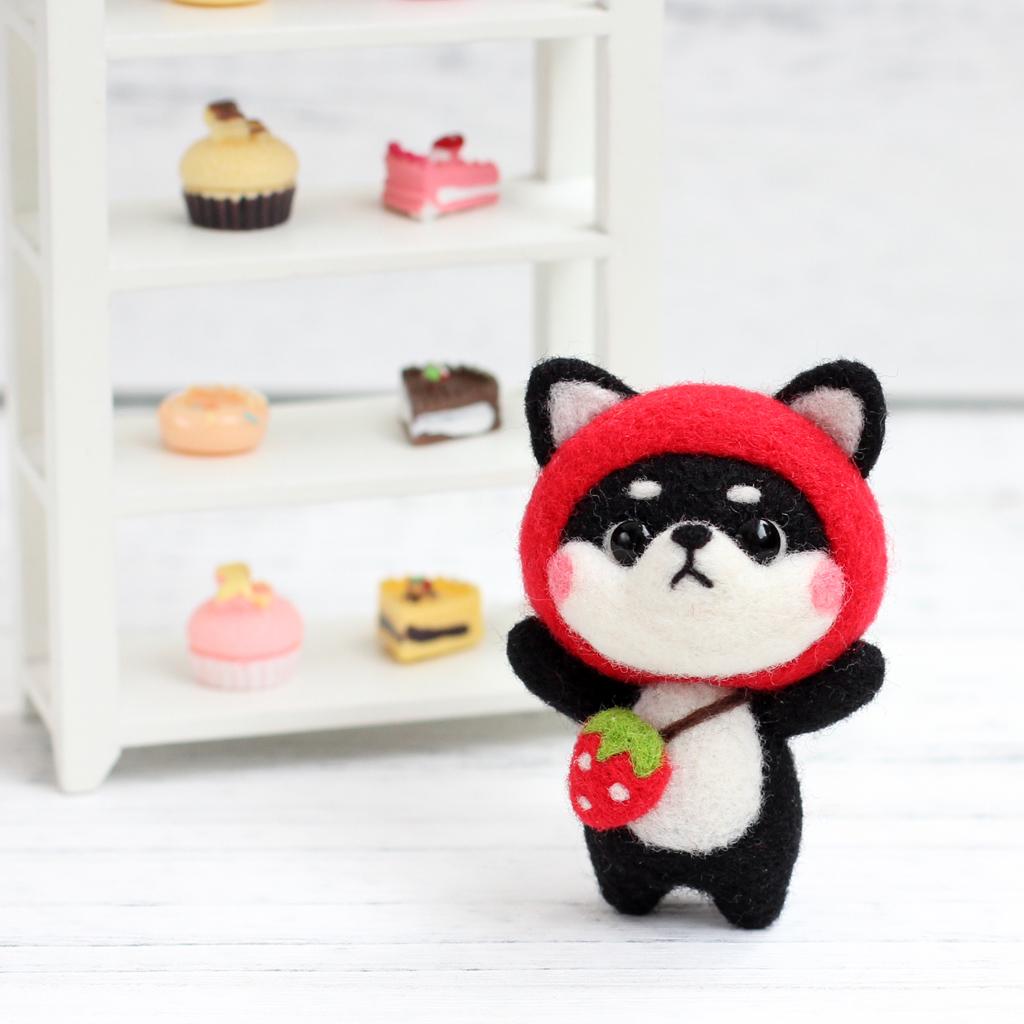 DIY Len Nỉ Thủ Công Kim Cảm Thấy Động Vật Bộ-Đáng Yêu Hươu Chó Handmade