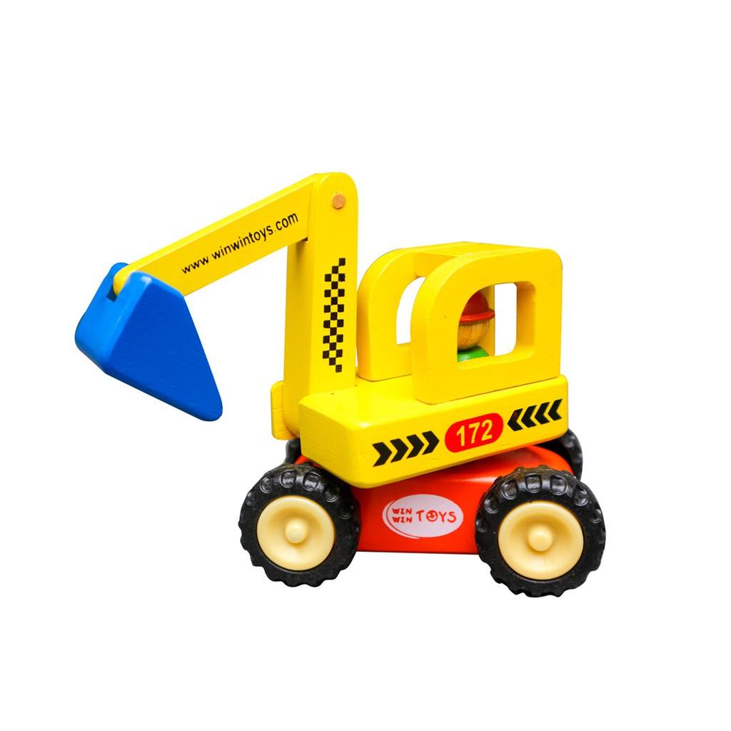 Đồ chơi xe máy xúc bằng gỗ