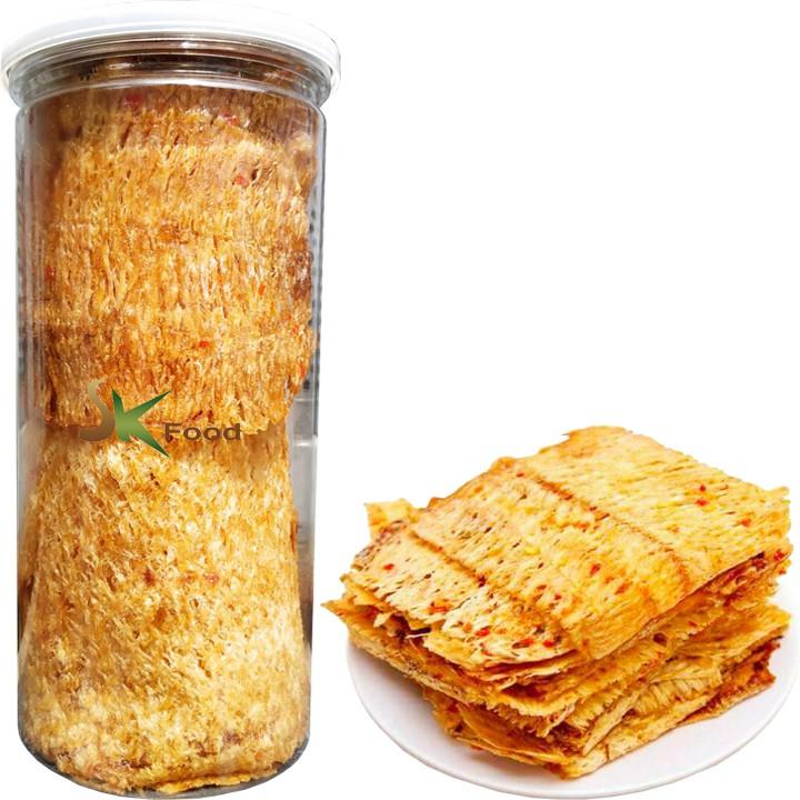 KHÔ MỰC CÁN ÉP TẨM GIA VỊ ĐẢM BẢO CHẤT LƯỢNG - HŨ 200G HIỆU SK FOOD