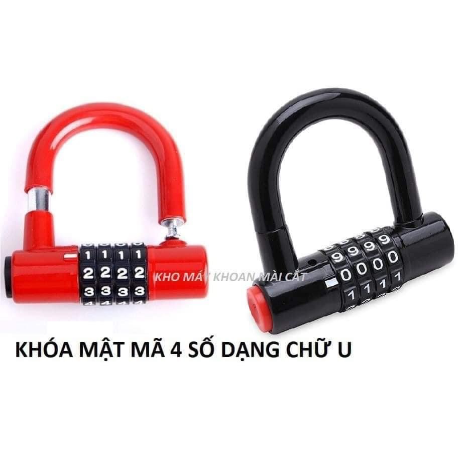 KHÓA CHỮ U MẬT KHẨU 4 SỐ, KHÓA MÃ SỐ BẢO MẬT AN TOÀN