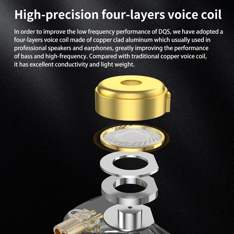 KZ DQS Kim Loại Có Dây Tai Nghe Nhét Tai Màn Hình Tai Nghe Nhét Tai Tai Nghe HiFi Trò Chơi Thể Thao Âm Nhạc Tai Nghe Có Micro Cáp Có Thể Tháo Rời