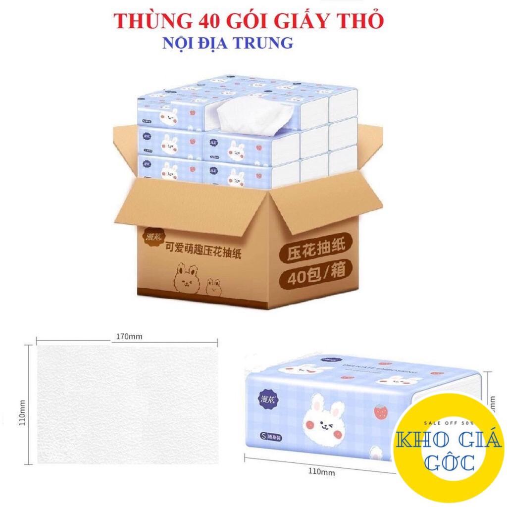 THÙNG 40 GÓI GIẤY ĂN RÚT HÌNH THỎ