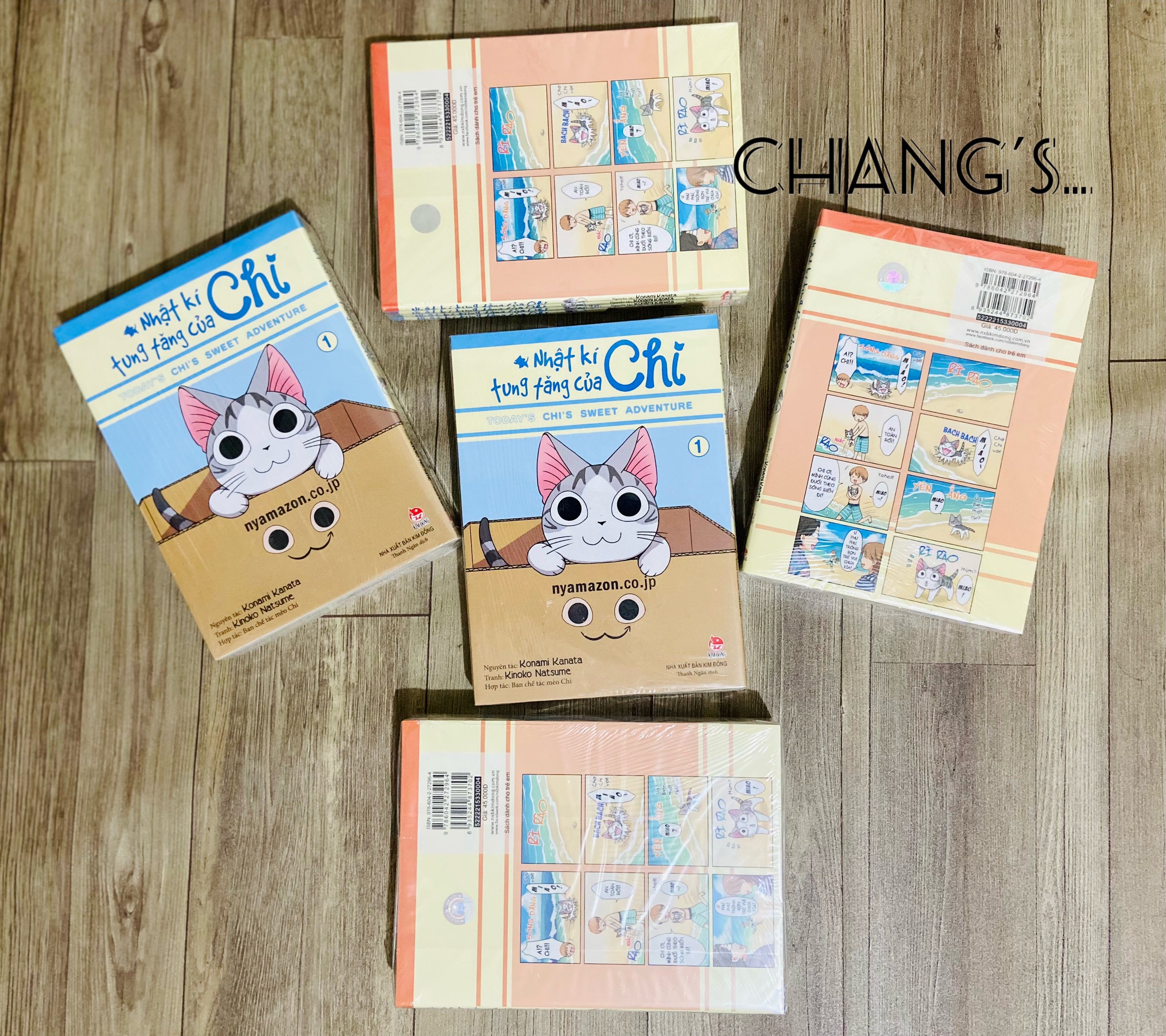 Nhật ký tung tăng của Chi trọn bộ 4 tập in màu - Mới 100%