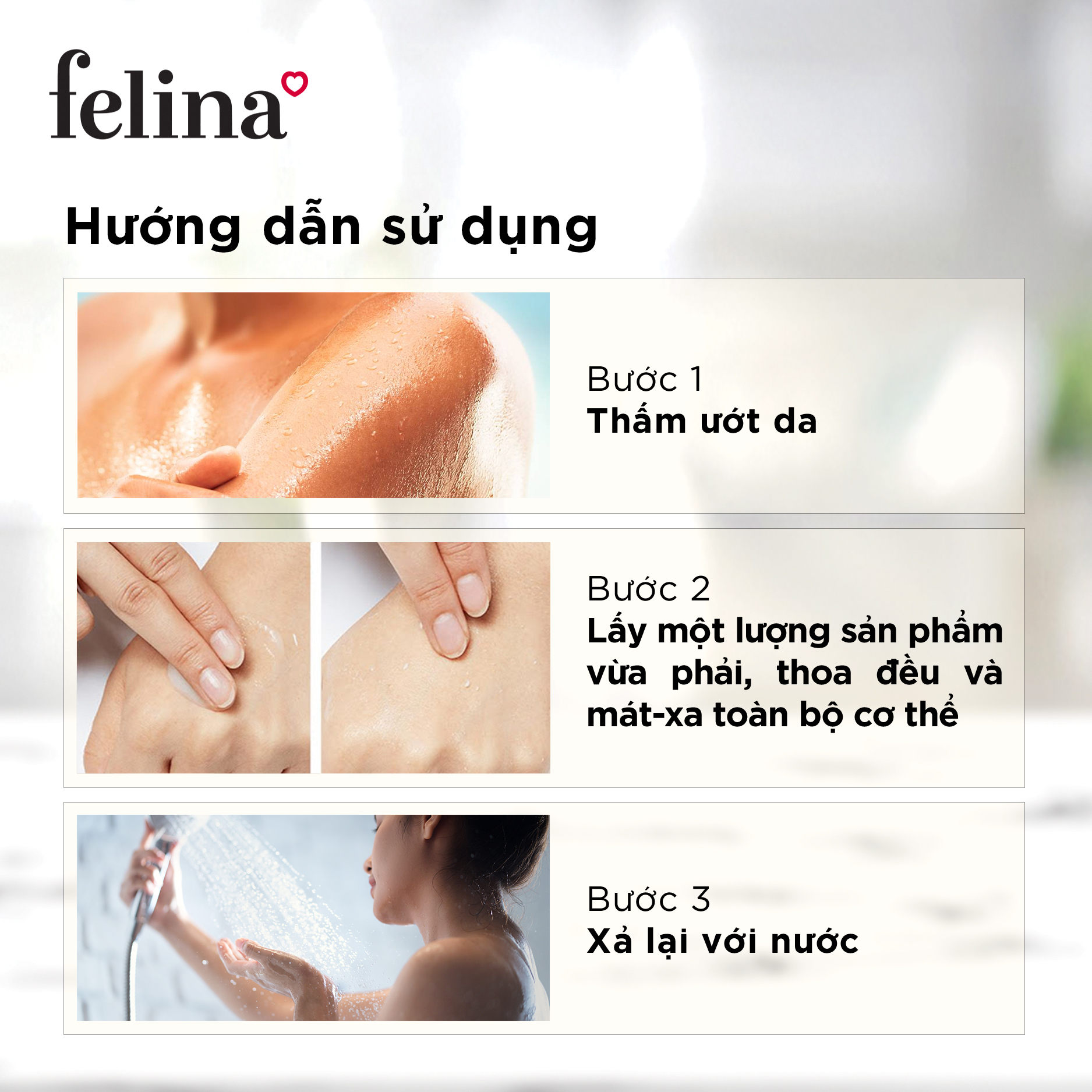 Tẩy tế bào chết Felina từ sợi bông vải dạng Gel 300ml - Cam Yuzu