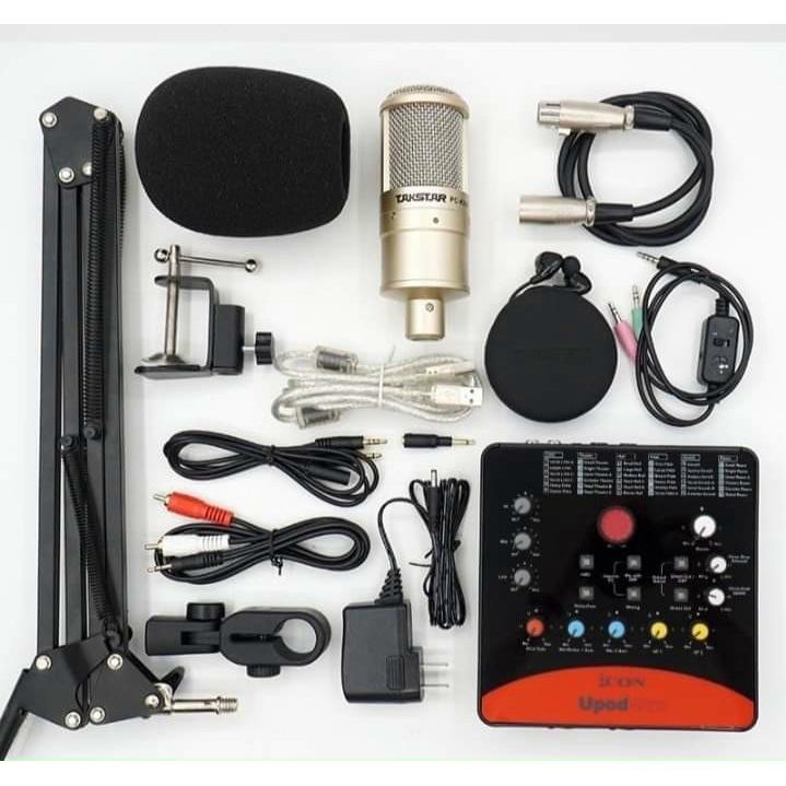 Bộ Mic Hát Livestream Soundcard ICON UPOD PRO &amp; Mic TAKSTAR PC K200 Chất Lượng Cao, Âm Thanh Cực Kỳ Sống Động - Hàng Chính Hãng