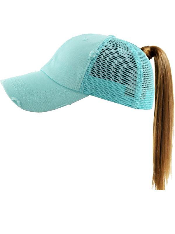 Nón Lưỡi Trai Nữ KBETHOS Ponytail Mesh Trucker Baseball Cap