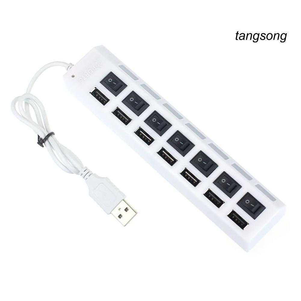 Ổ cắm Ts-7/ 4 cổng usb 2.0 có công tắc bật/ tắt cho máy tính bảng/ máy tính bàn