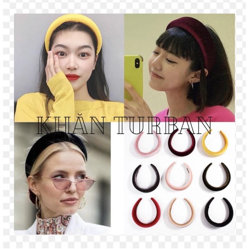 Mấn nhung cài tóc nhung phong cách âu mỹ Mấn tóc - Khăn turban