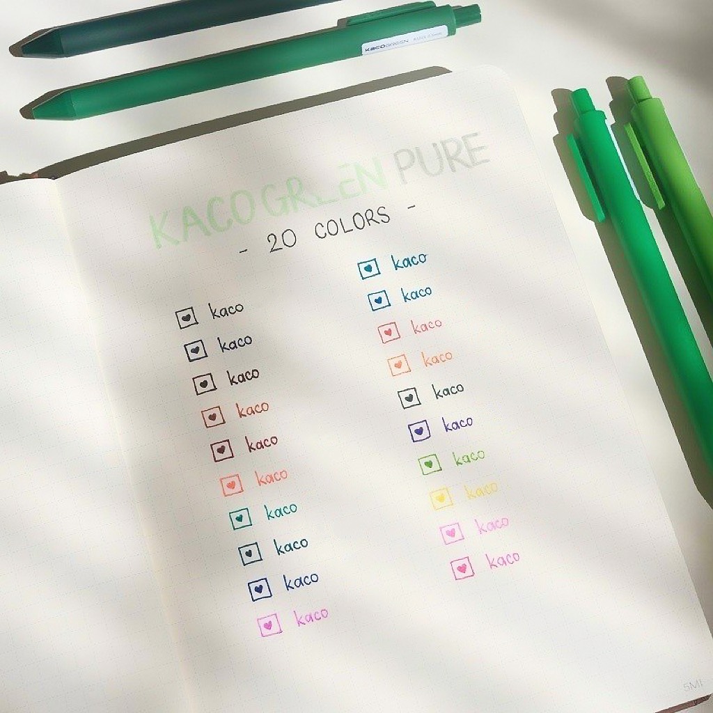 Bút bi gel Lẻ Trong Bộ 20 Màu - Ngòi 0.5mm - Bút bi gel nhiều màu sắc - Bút gel 20 màu - Bút màu gel