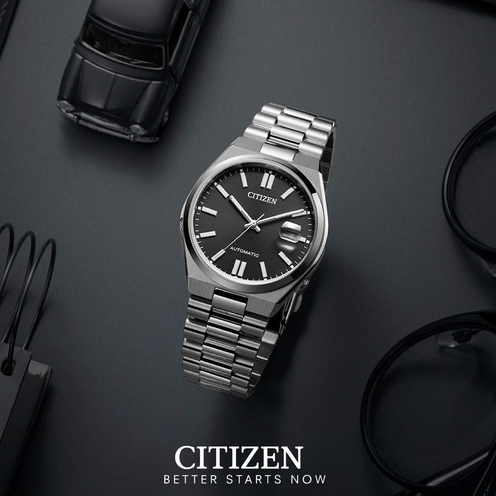 Đồng Hồ Nam Citizen Tsuyosa Dây Thép Không Gỉ Máy Cơ-Automatic NJ0150-81E - Mặt Đen (Sapphire)