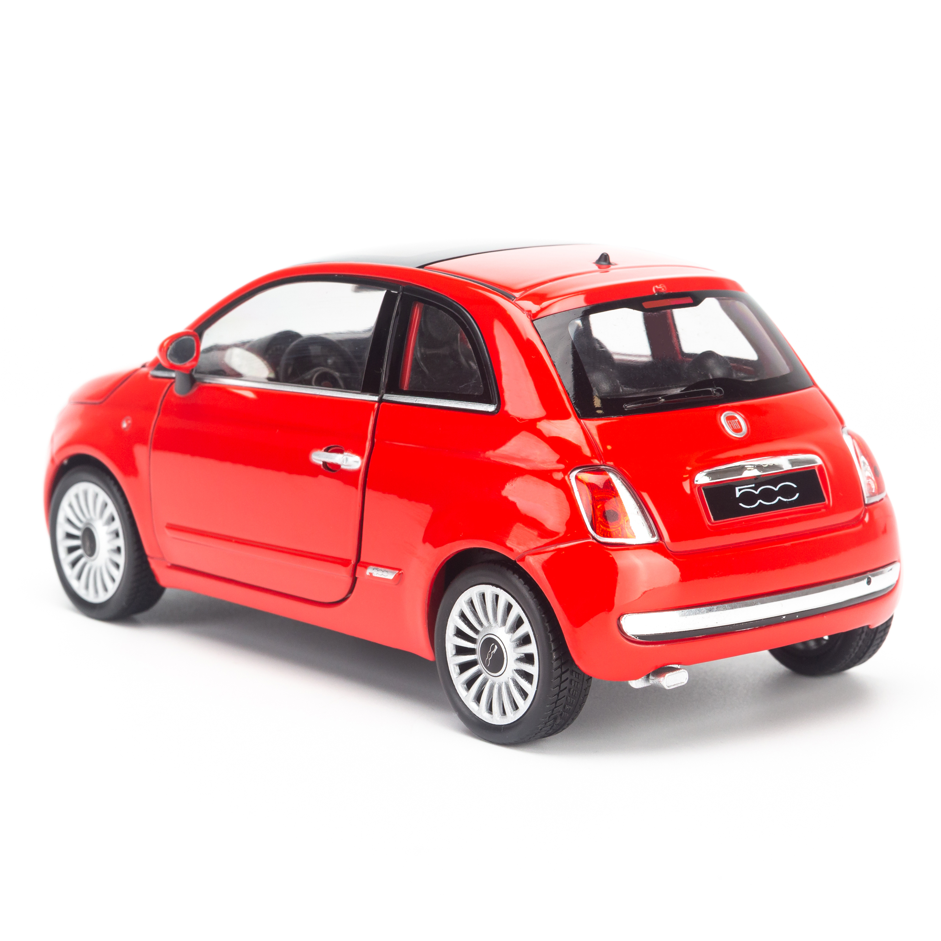 Mô hình xe Fiat 500 2007 1:24 Welly Red - 22514W