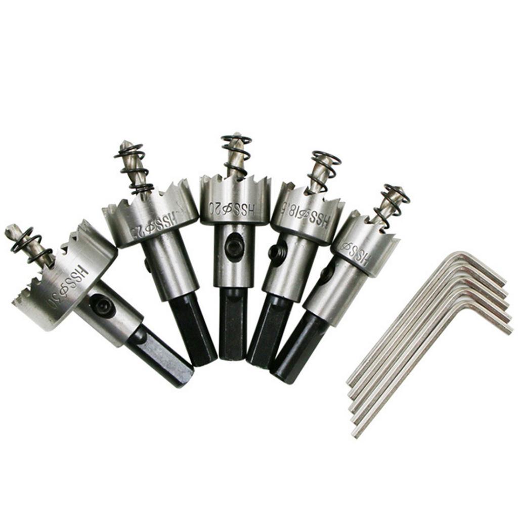 High Speed Steel HSS Hole Opener Metal Drill Bits Hole Cutter Saw Set