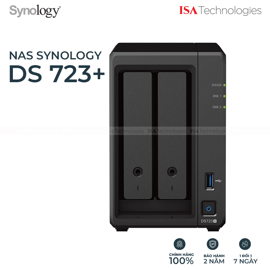 Thiết Bị Lưu Trữ Mạng Nas Synology DS723+ Hàng Chính Hãng