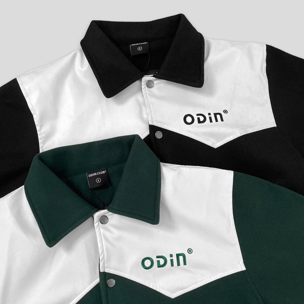 Áo khoác Varsity Jacket ODIN CLUB Mix Box, Áo khoác dạ - phối da ODIN, Local Brand ODIN CLUB