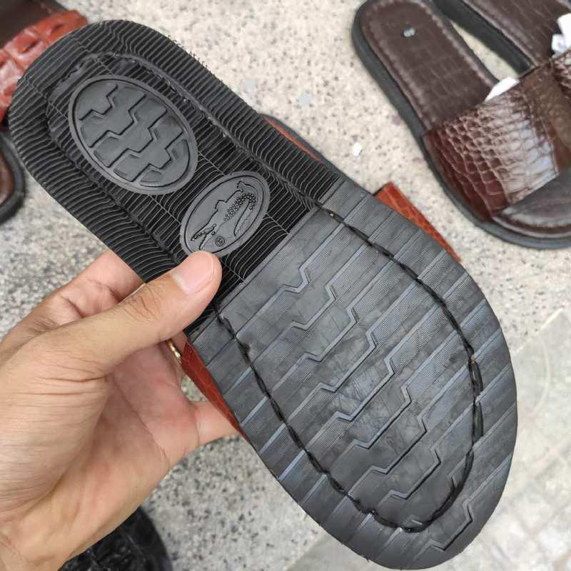 Dép nam DA BỤNG CÁ SẤU ĐẸP NHẸ NHÀNG!