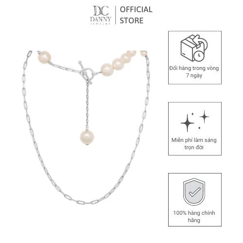 Dây Chuyền Danny Jewelry Bạc 925 Xi Rhodium Đính Ngọc Ốc D6235100010