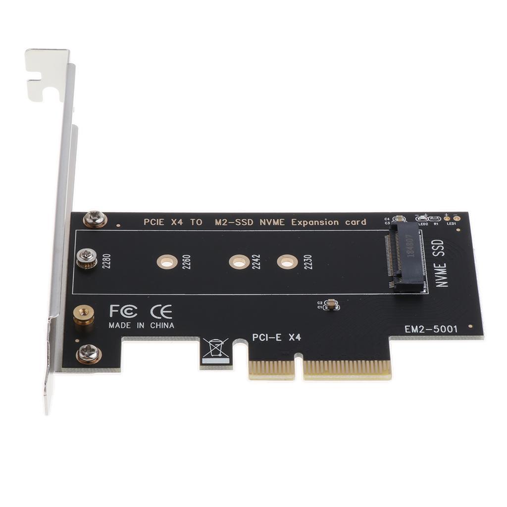 M.2 to PCIE3.0 X4 SSD Adapter M Key Interface Converter Card Full Speed