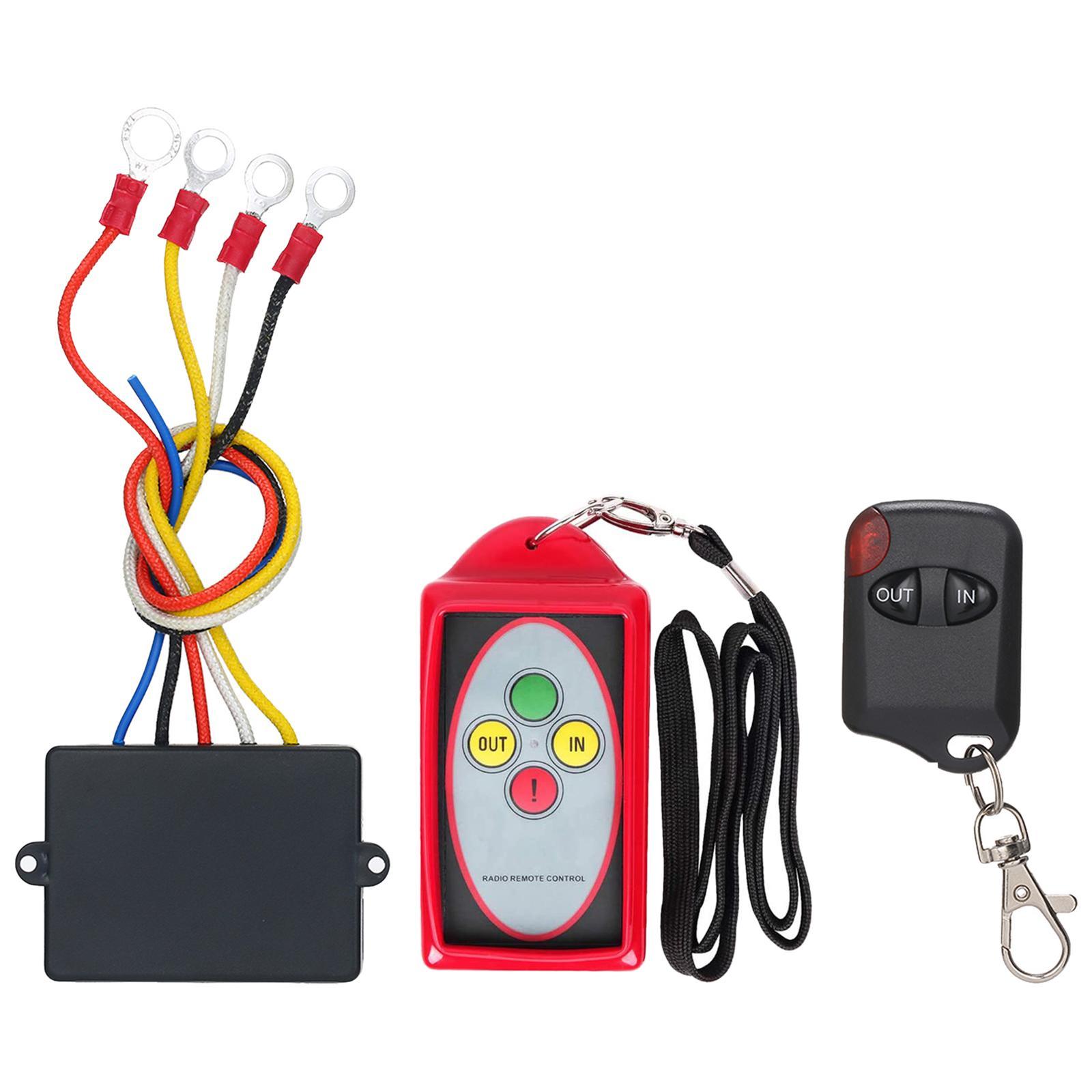 Remote Winch  50ft 12V Control Switch Set Smart for SUV Car Blue