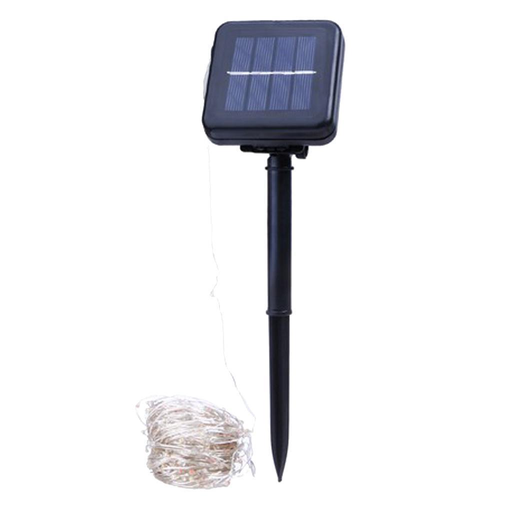 Outdoor Solar Powered 12m 100 LED String Lights Waterproof Lamp Colorful