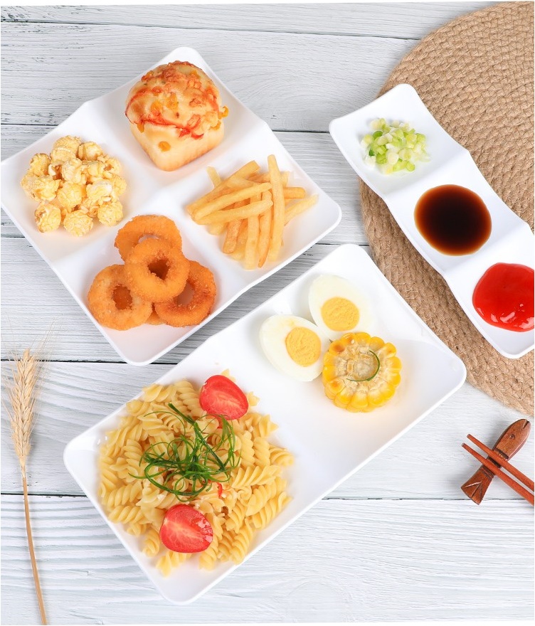Đĩa đựng nước chấm 2 ngăn Nakaya Moln - Hàng nội địa Nhật Bản nhập khẩu chính hãng