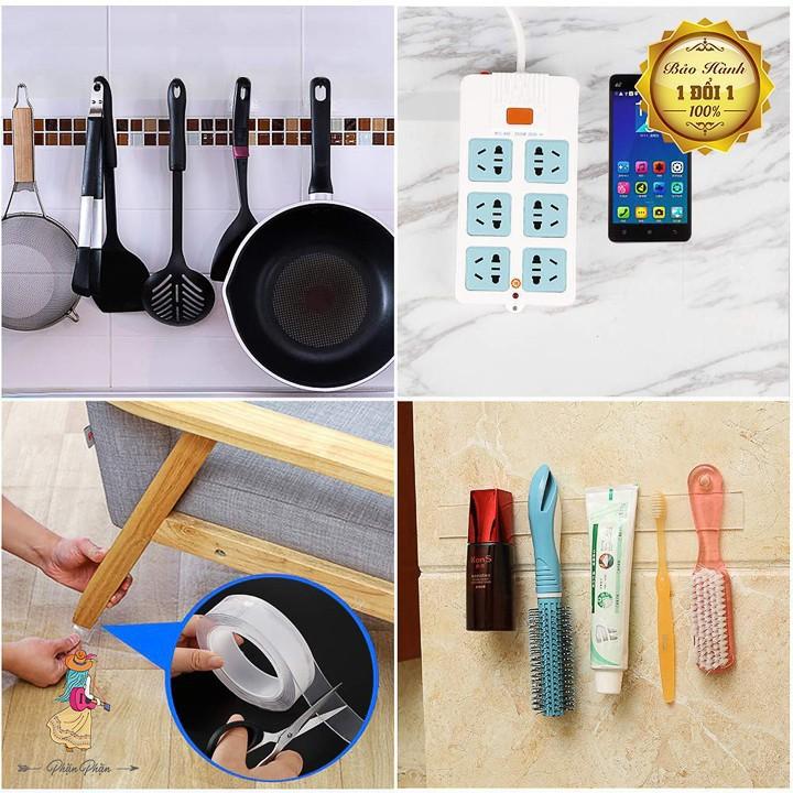 Băng Keo 2 Mặt Siêu Dính Đa Năng Cuộn 3M - 5M