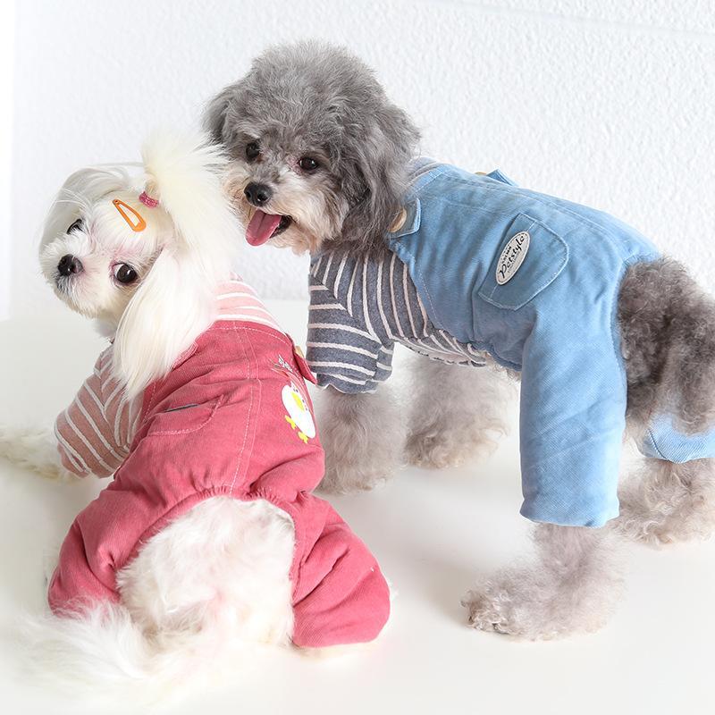 Cute duck four-legged clothes cat clothes pet dog clothes