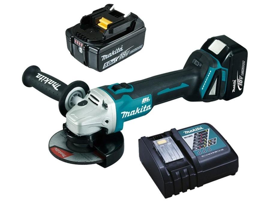 MÁY MÀI GÓC 125MM DÙNG PIN 18V MAKITA DGA506RTE- HÀNG CHÍNH HÃNG