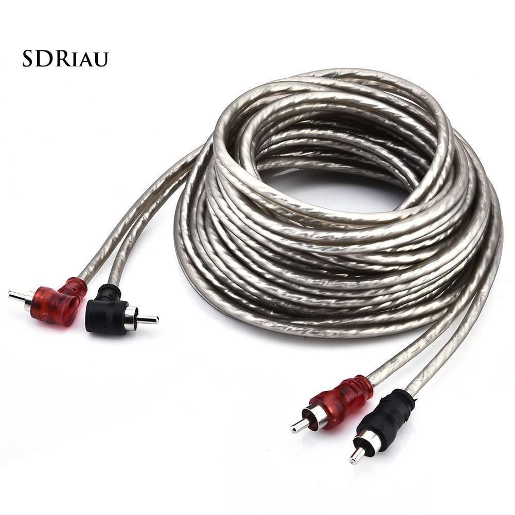 Dây Cáp Âm Thanh Chuyển Đổi 5m 2 Rca Sang 2 Rca Chuyên Dụng Cho Xe Hơi