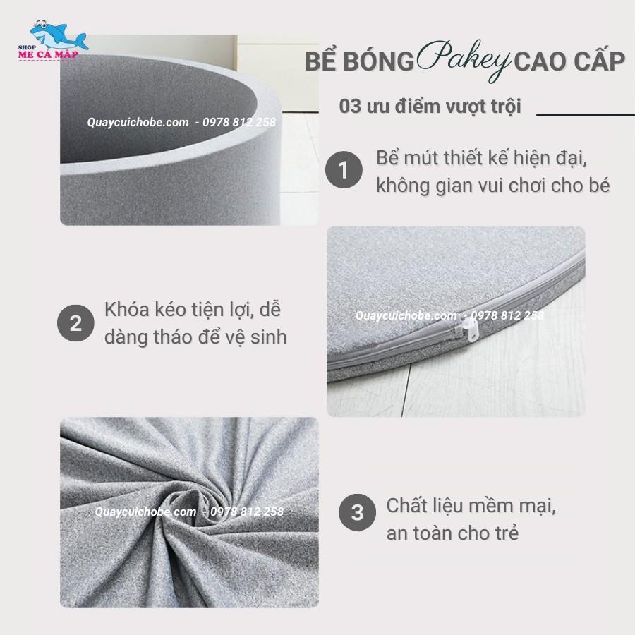 Bể đựng bóng có ĐỆM LÓT DÀY siêu cao cấp, HÀNG CÓ SẴN, bể bóng đệm mút bọc vải êm ái