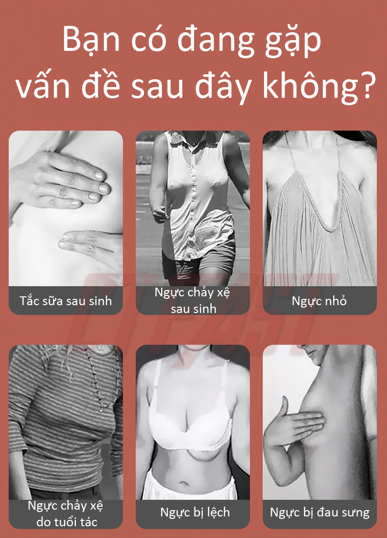 Máy massage ngực thông minh CTFAST WX-006: Mát xa 5 cấp độ rung kết hợp nhiệt ổn định hỗ trợ giảm tình trạng chảy xệ, cải thiện nâng và tăng kích thước vòng 1 đem lại vóc bộ ngực săn chắc quyến rũ - Món quà ý nghĩa dành cho chị em phụ nữ