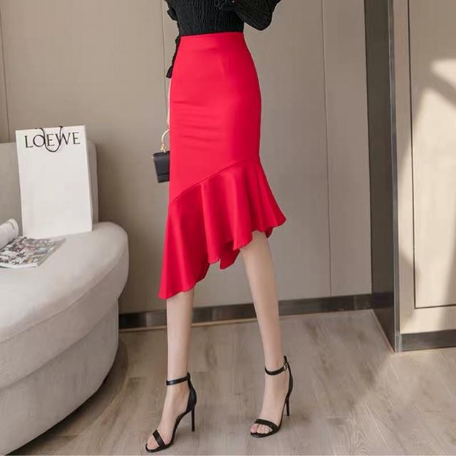 Chân Váy Bút Chì Đuôi Cá Chéo Tà Thời Trang Nữ